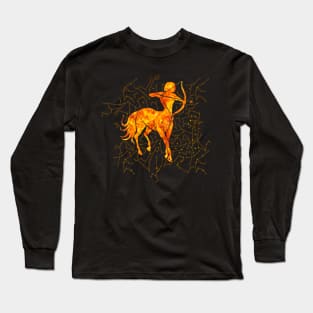 Sagittarius Zodiac Sign Fire element Long Sleeve T-Shirt